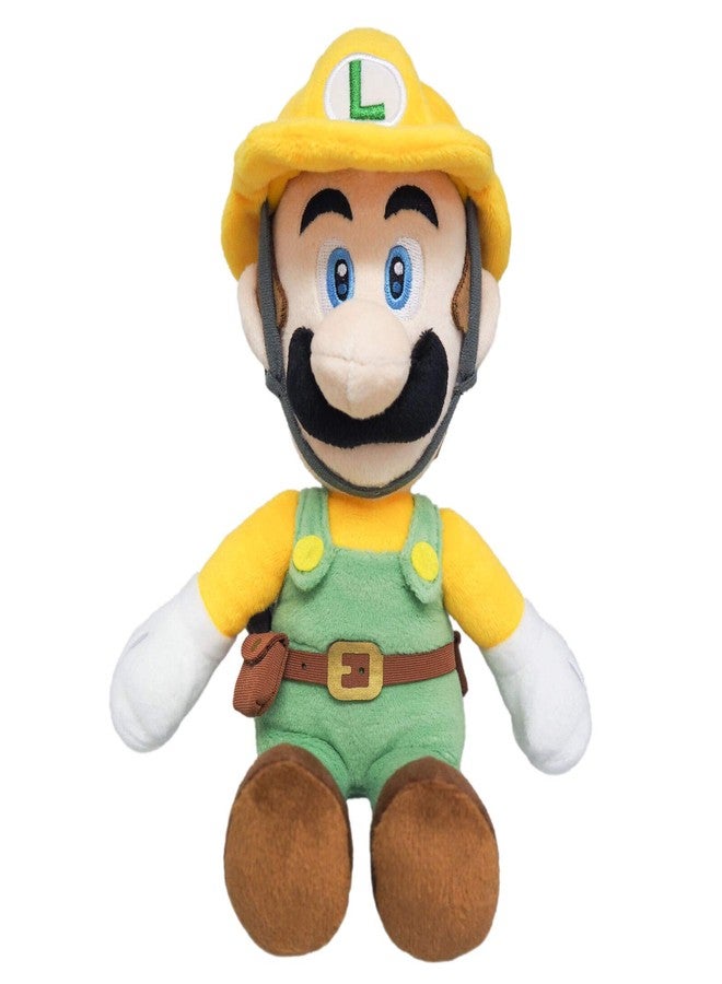 Little Buddy 1732 Super Mario Maker 2 - Builder Luigi Plush, 10" Yellow - Image 1